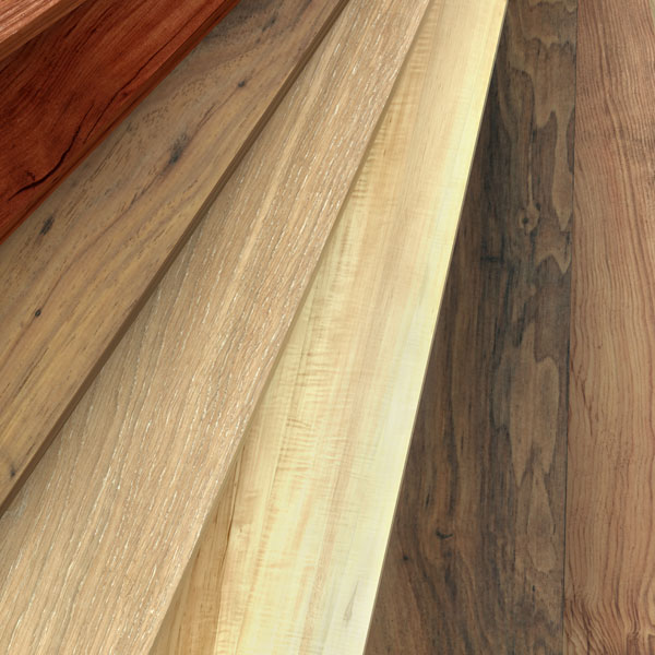 close up of different woods